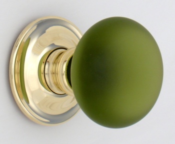 Frosted Smooth Glass Door Knobs